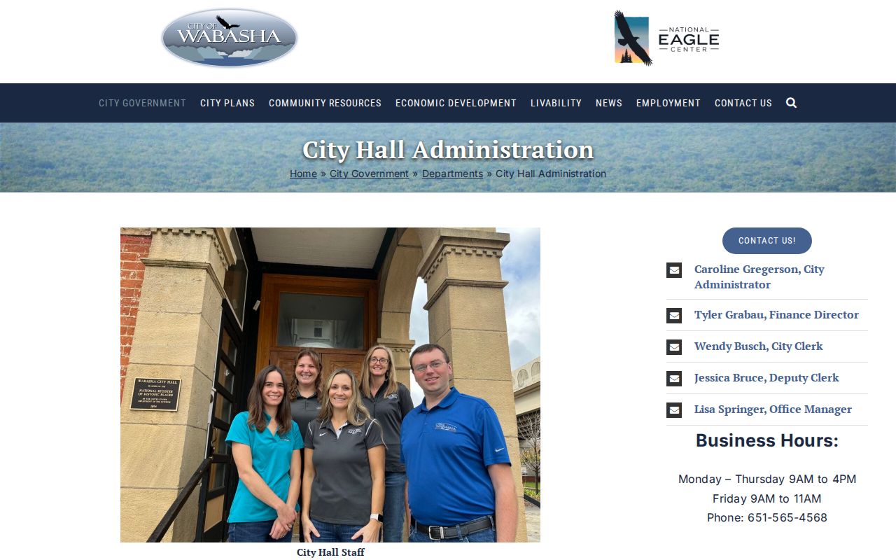 Wabasha County Wabasha court docket City Hall administration information